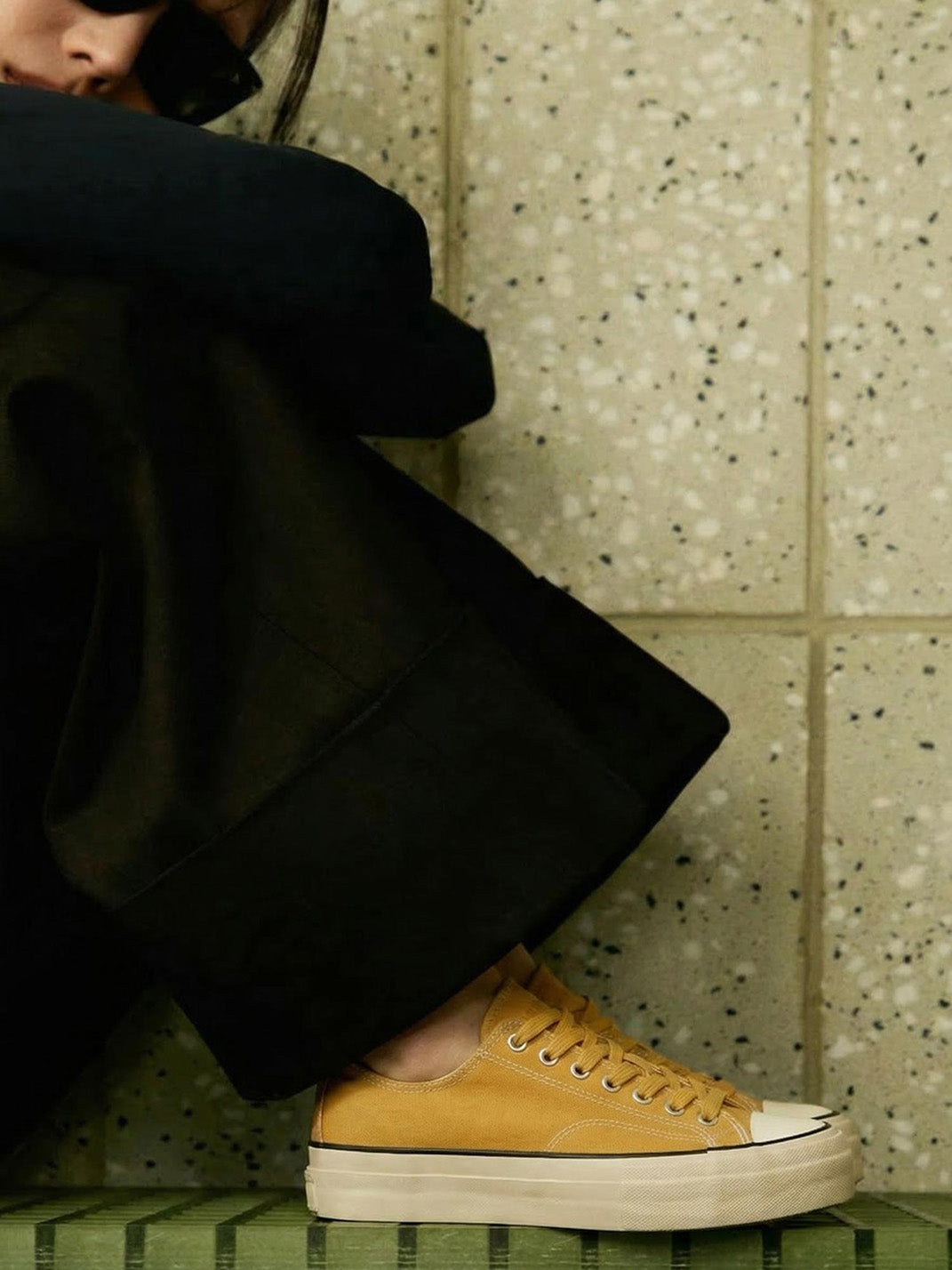 Cork-Midsole Platform Canvas Sneakers - View 37