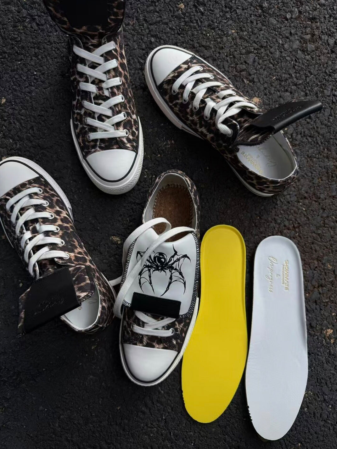 Spider-Tongue Animal-Print High-Low Sneakers - View 8