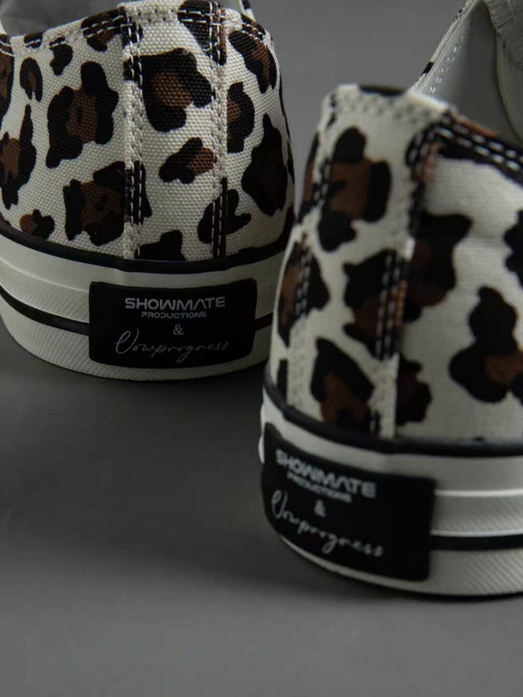 Spider-Tongue Animal-Print High-Low Sneakers - View 15