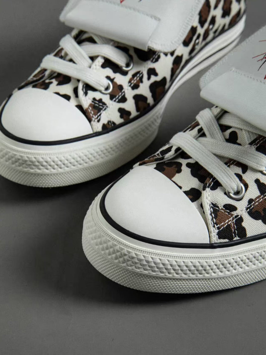 Spider-Tongue Animal-Print High-Low Sneakers - View 18