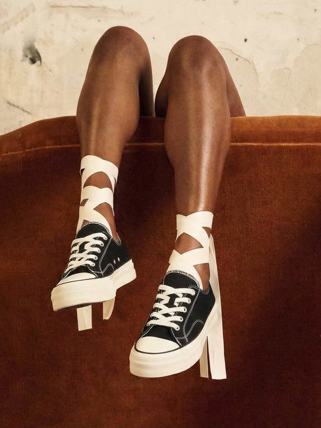 Vulcanized Canvas Platform Low-Top Sneakers - View 2
