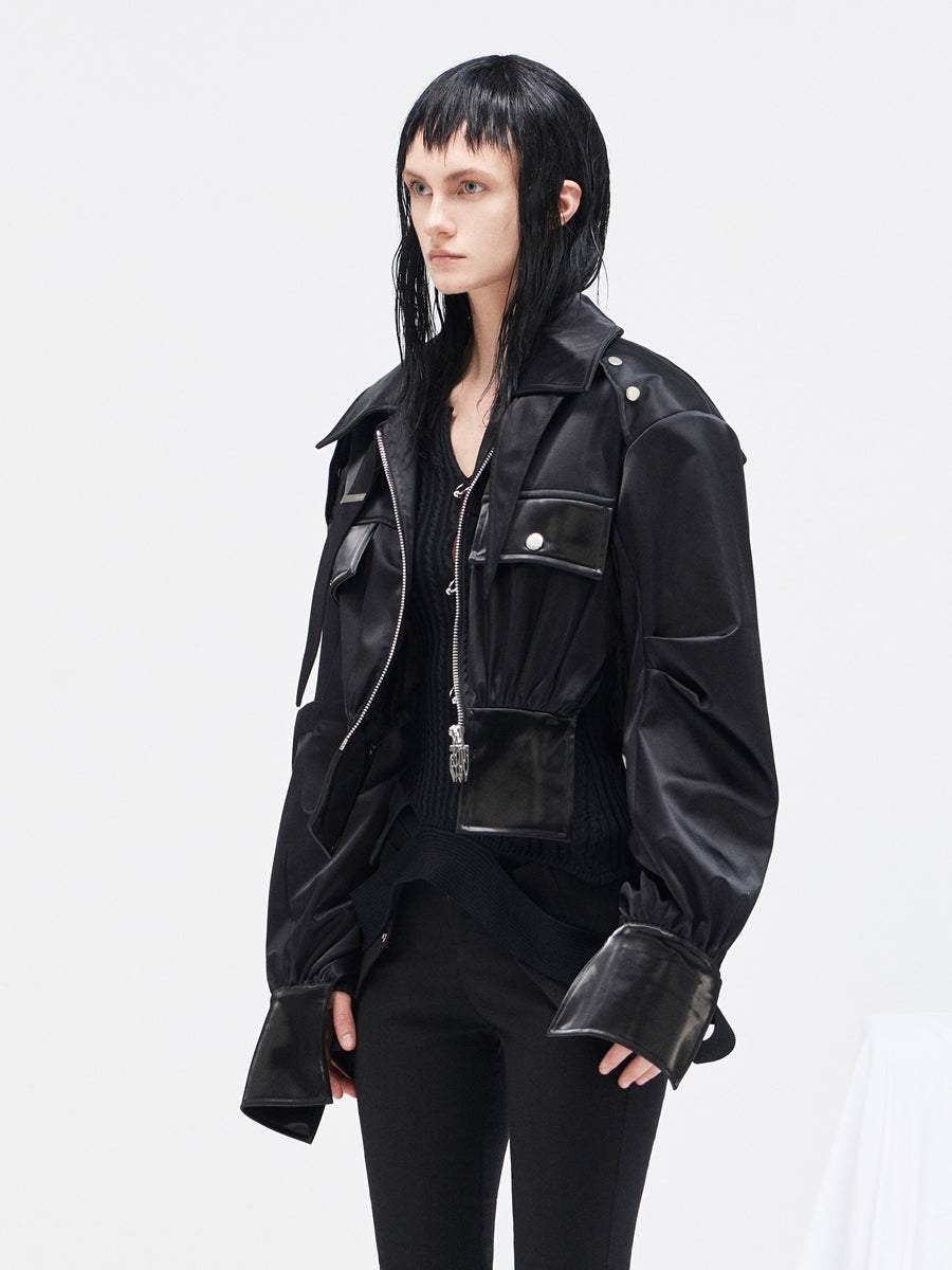Stylish Leather Jacket With A Cool Vibe - chiclara