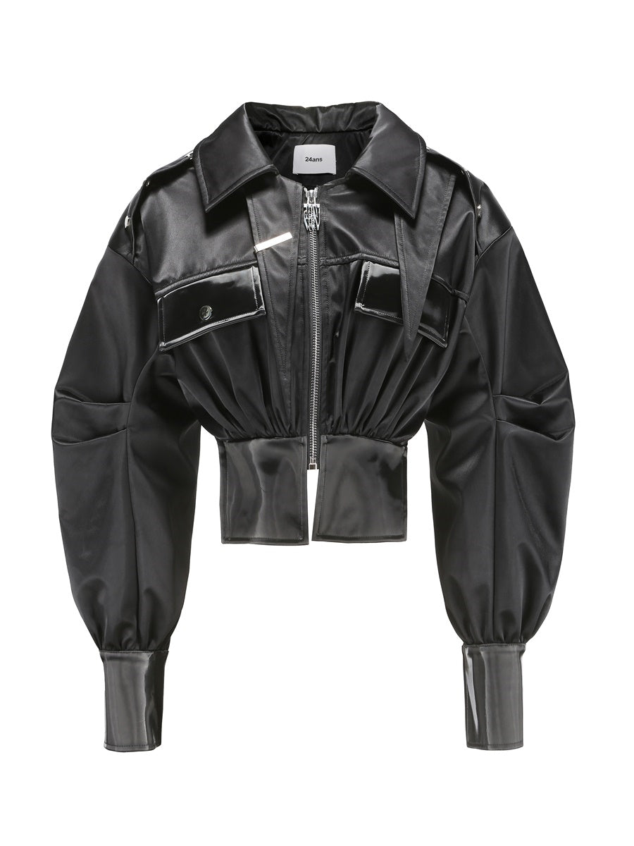 Stylish Leather Jacket With A Cool Vibe - chiclara