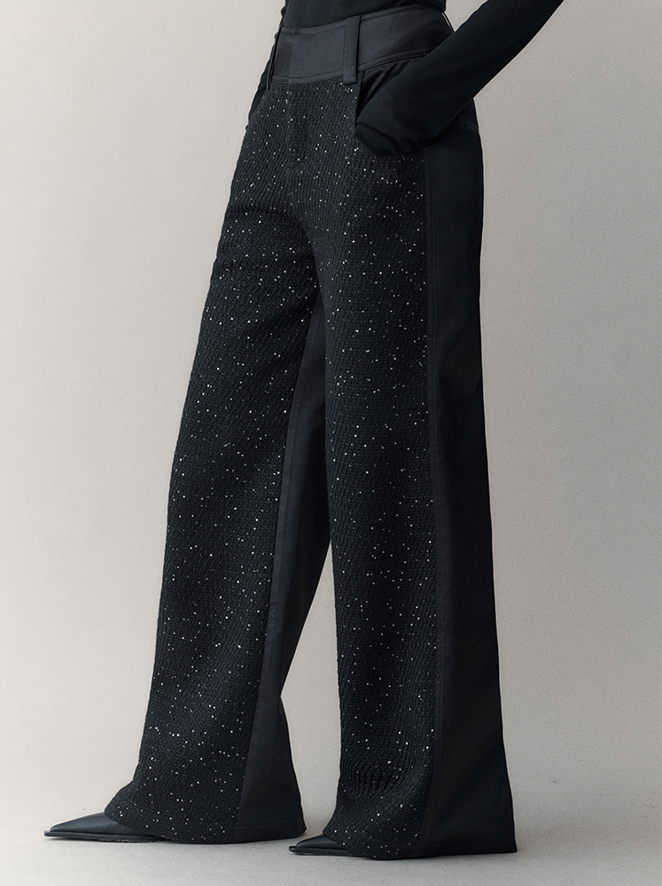 Stardust Extended Wide-Leg Pants - chiclara