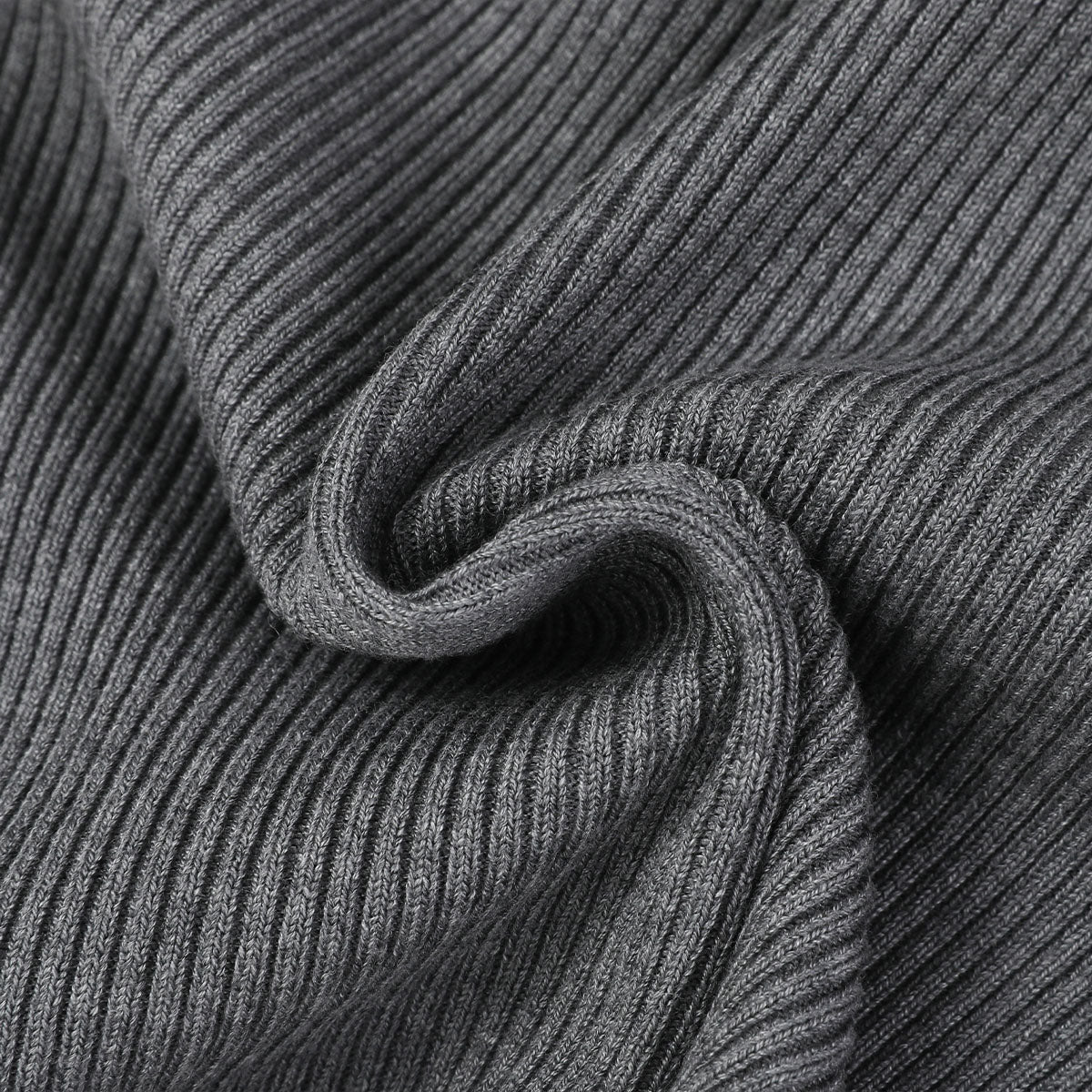 Grey Color Blocked Striped Knit Crop Top - chiclara