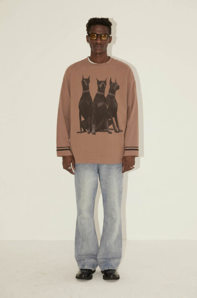 Bold Doberman Graphic Tee - chiclara