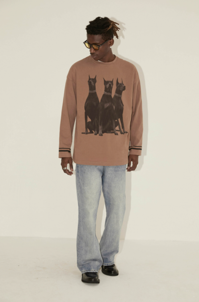 Bold Doberman Graphic Tee - chiclara