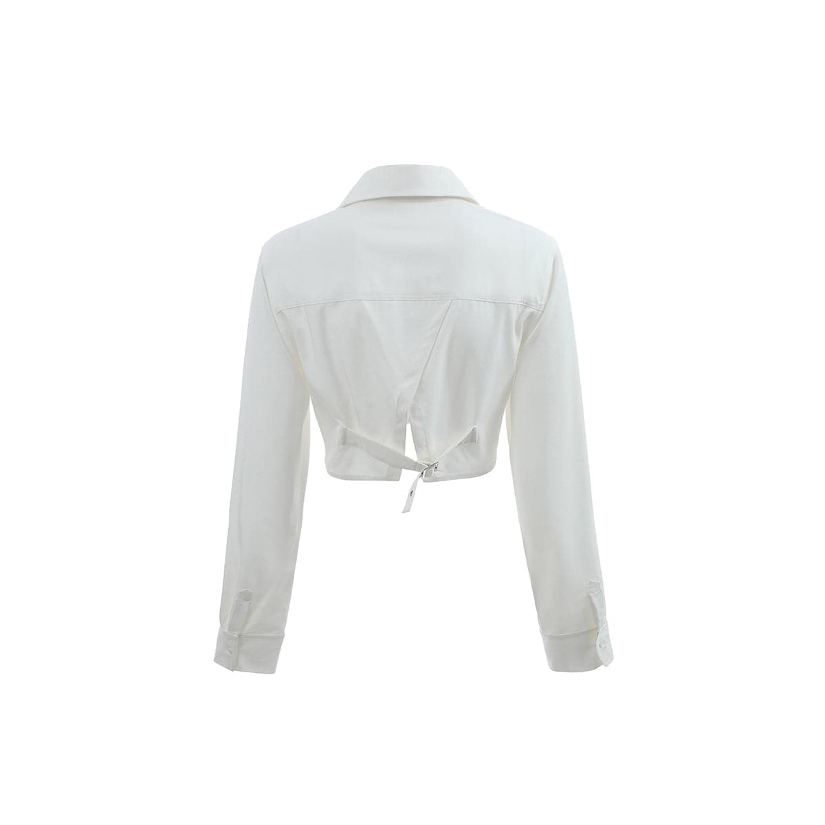 White Multi-Pocketed Shirt - chiclara