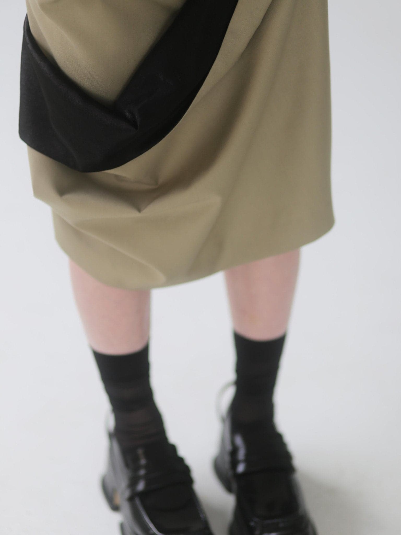 3D Pleated High Waist Skirt - chiclara