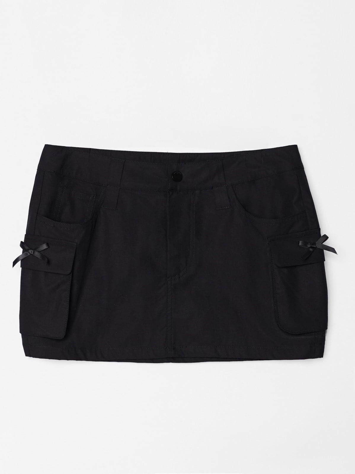 Sleek Side-Pocket Mini-Skirt - chiclara