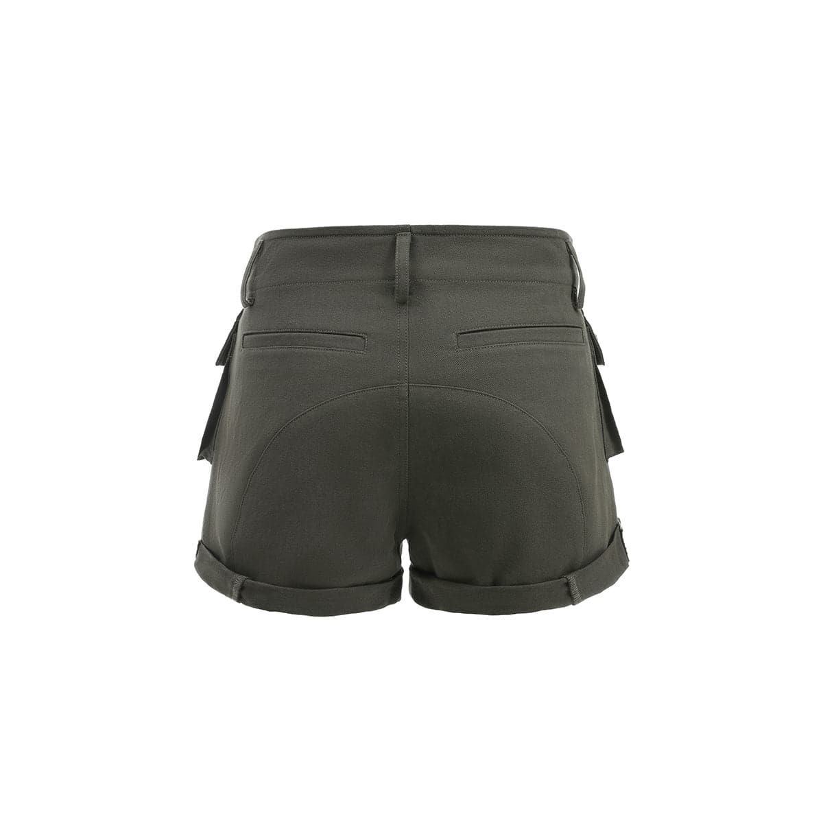 Green Pocket Cargo Shorts - chiclara