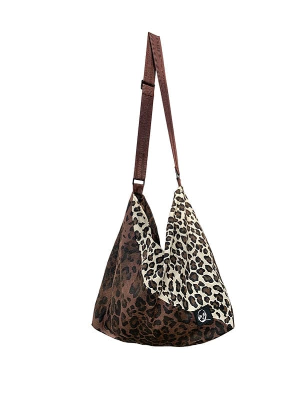 Leopard Print Shoulder Messenger Bag - chiclara