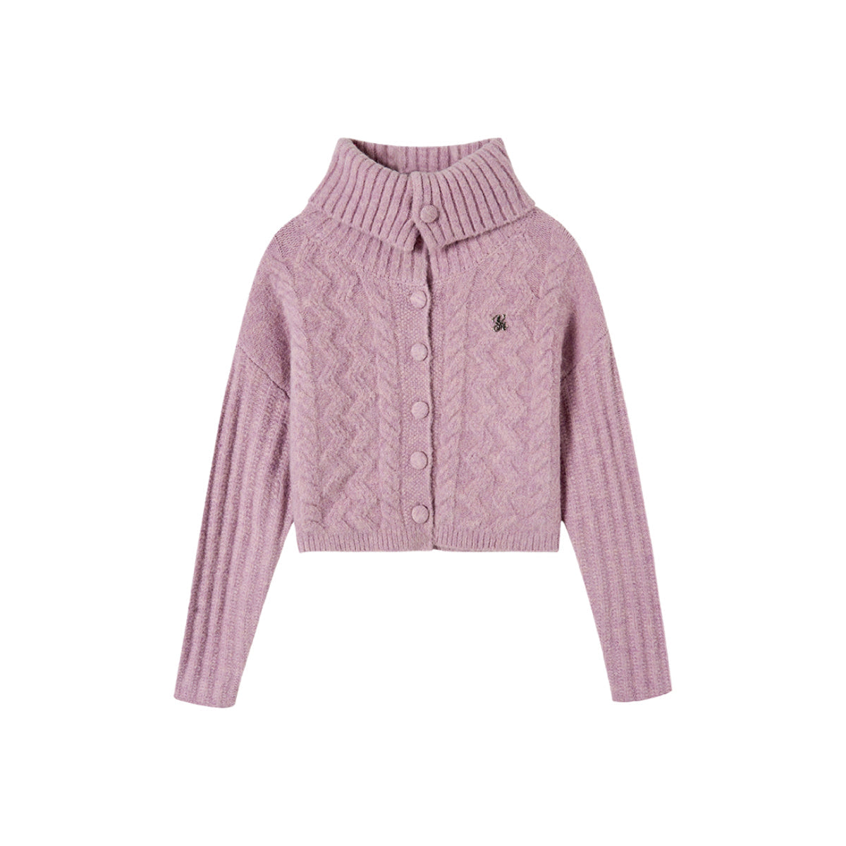 Pink Twisted Wool Knit Sweater - chiclara