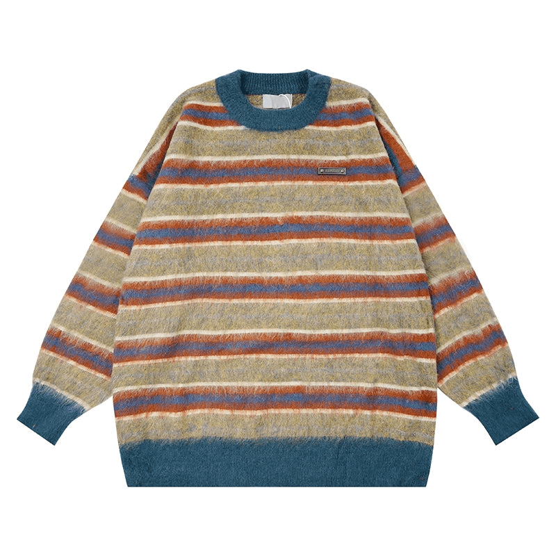 Stripe Harmony Knit Sweater - chiclara