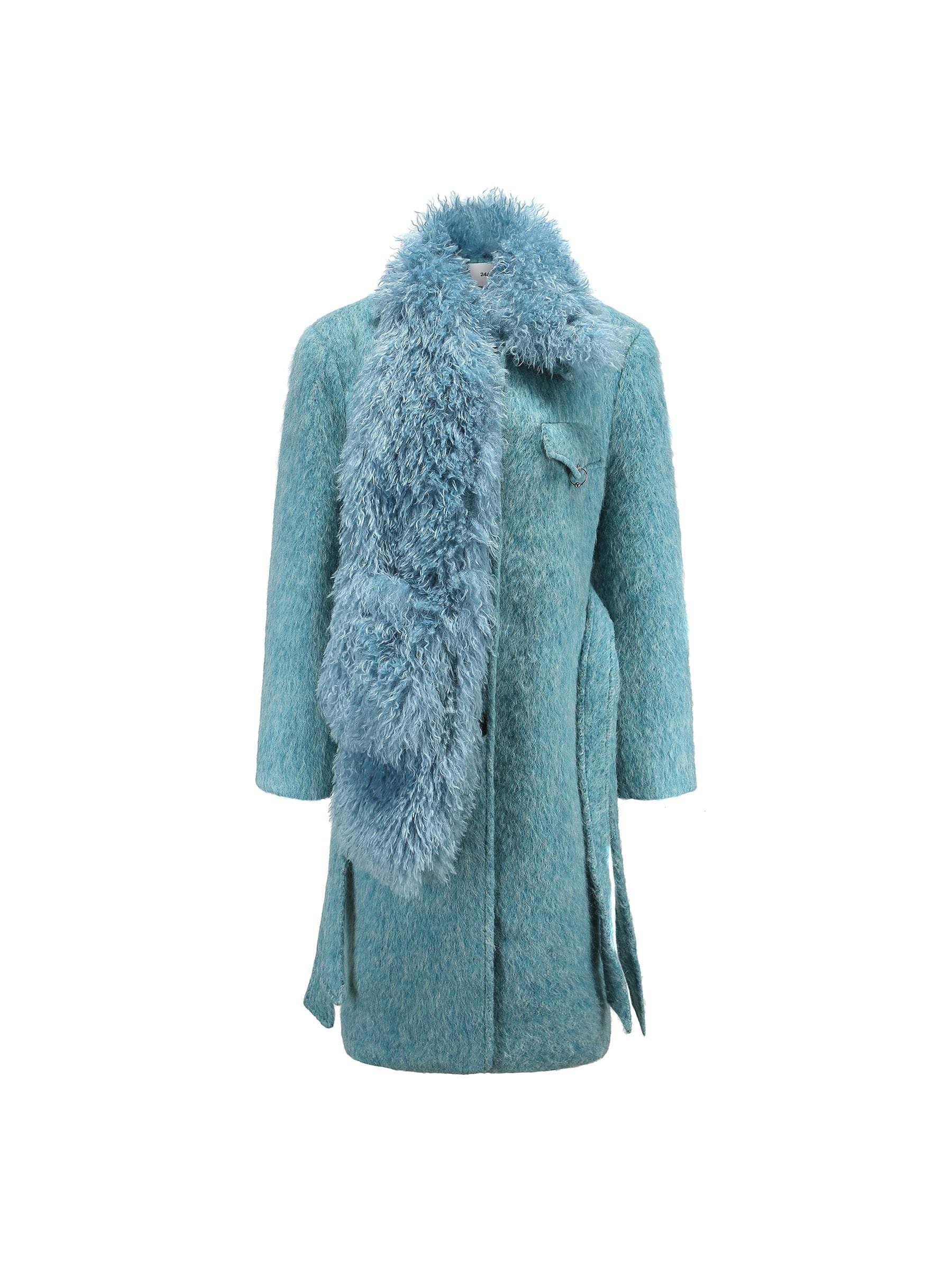 Cerulean Dream Plush Coat - chiclara