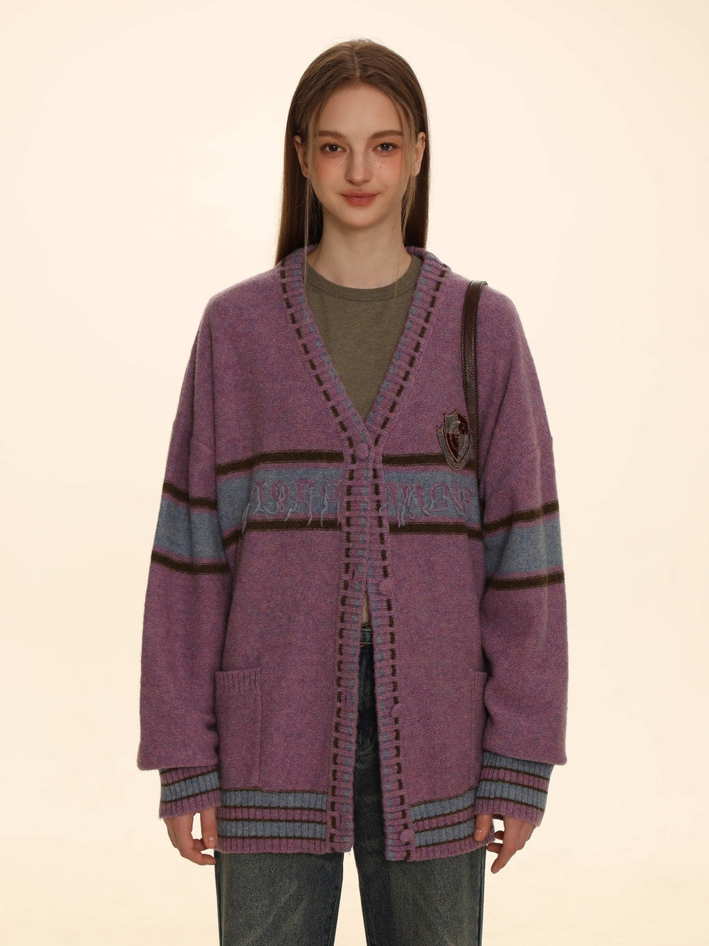 Retro Knit Oversize Long Cardigan - chiclara