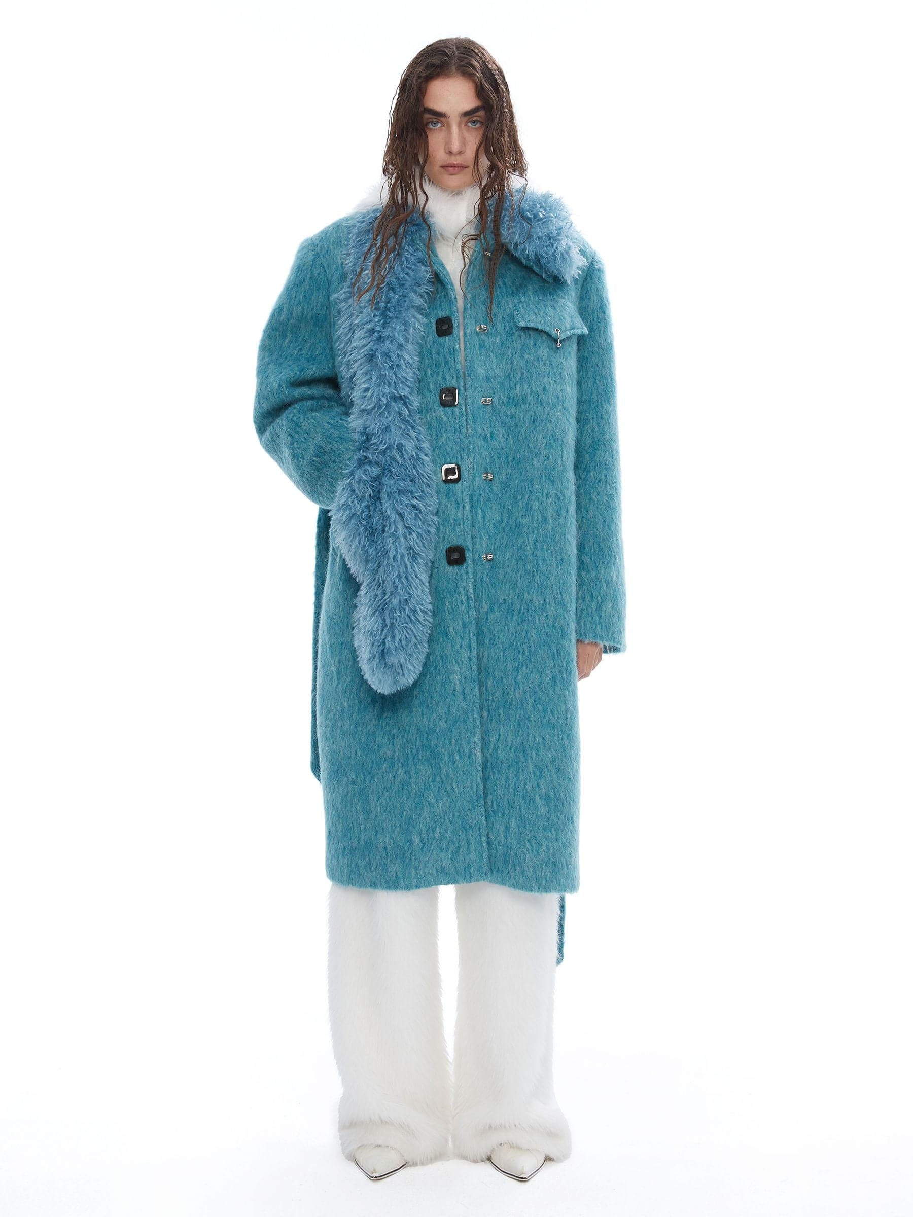 Cerulean Dream Plush Coat - chiclara