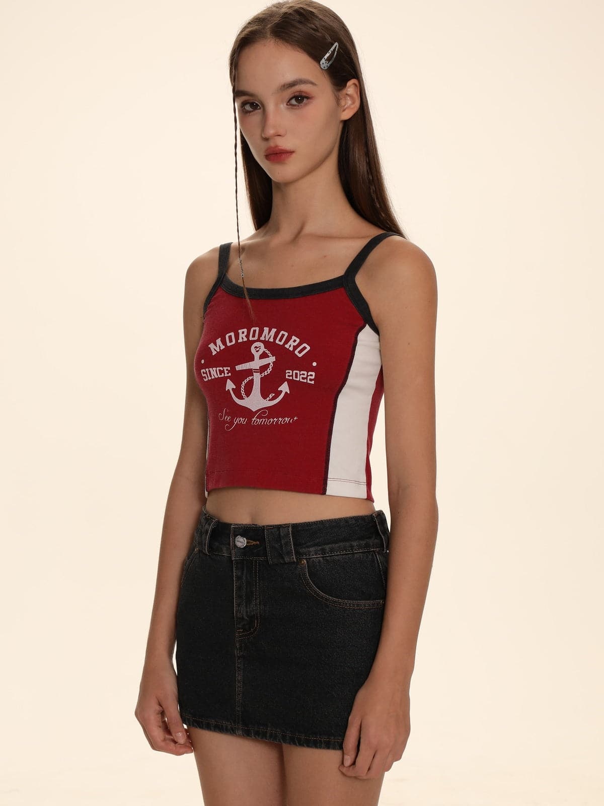 Chic Cropped Contrast Camisole - chiclara