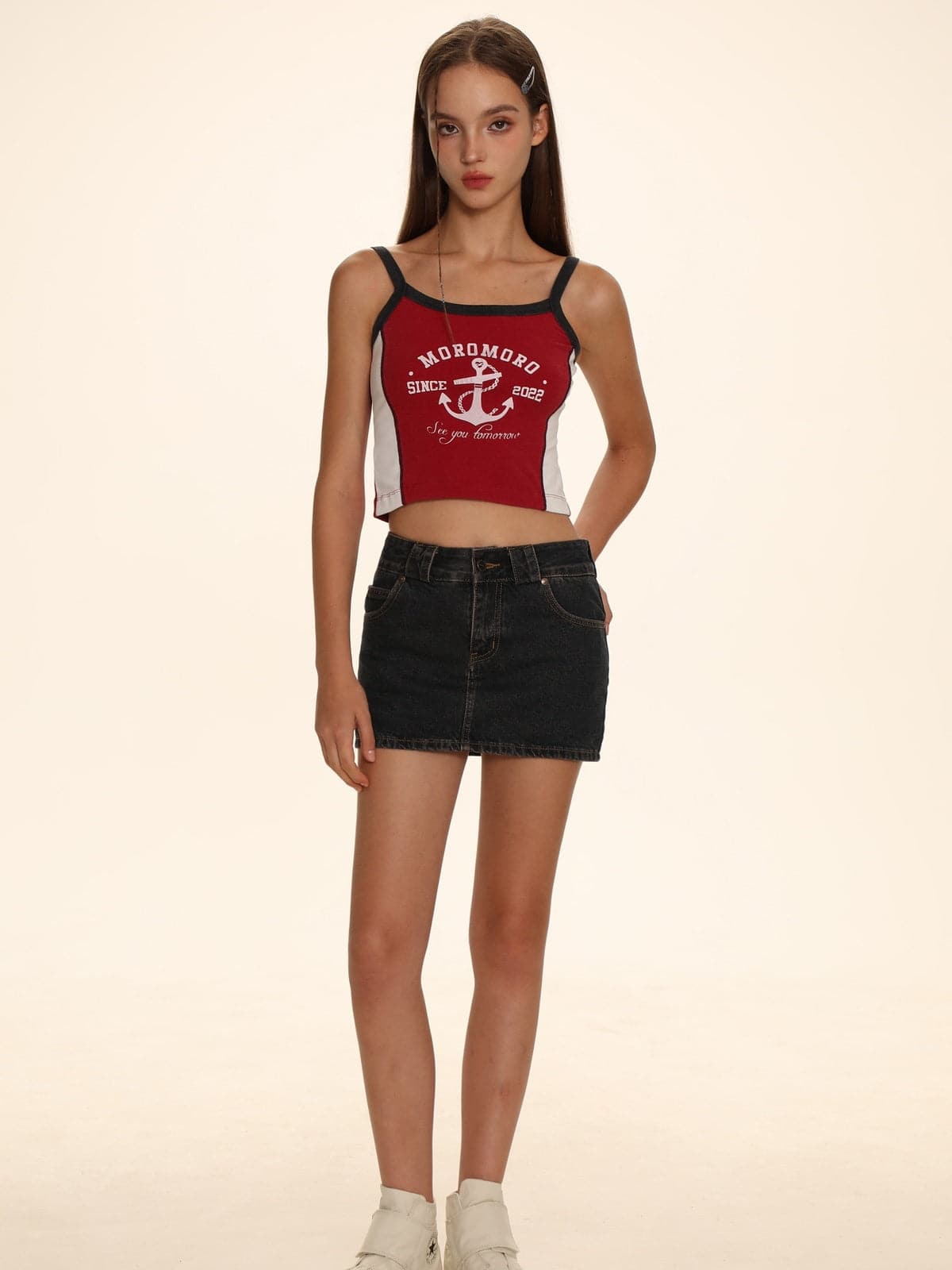 Chic Cropped Contrast Camisole - chiclara