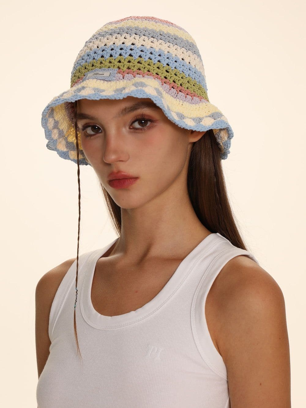Elegant Crochet Hat With Subtle Border - chiclara