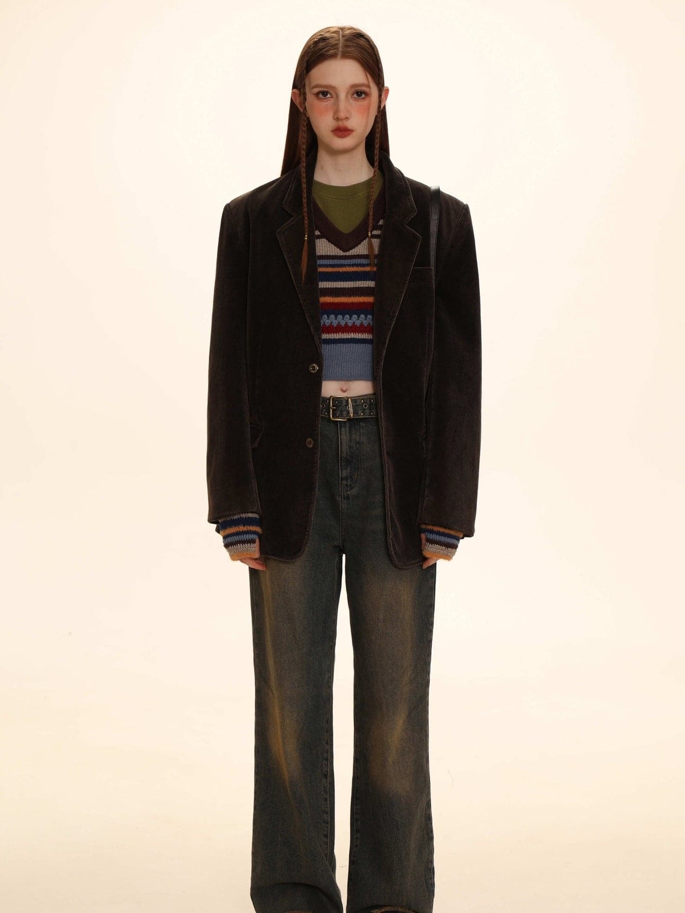 Corduroy Oversize Retro Jacket - chiclara