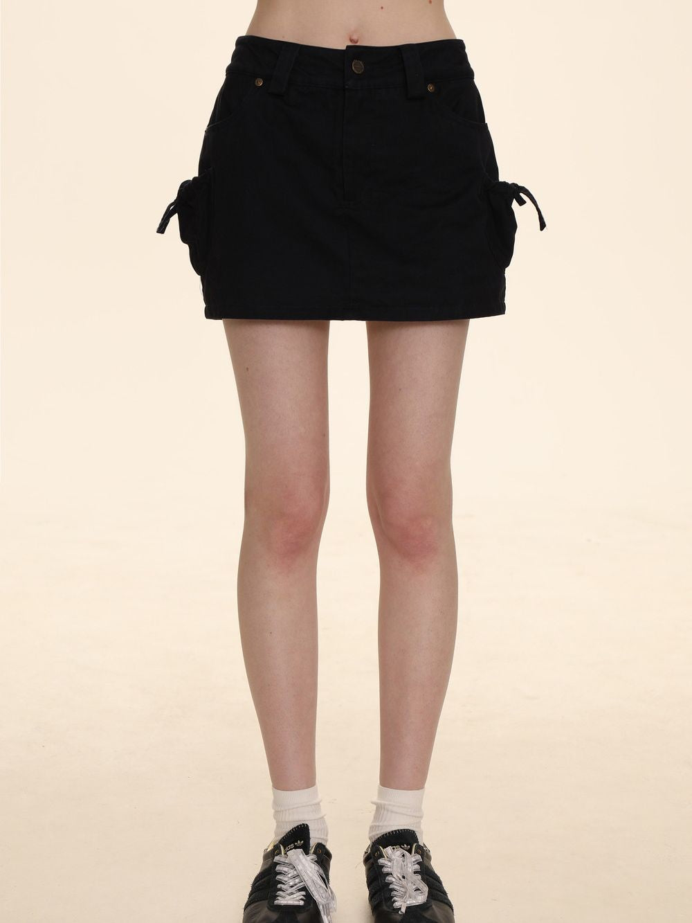 Micro-Mini Drawstring Tight Skirt - chiclara