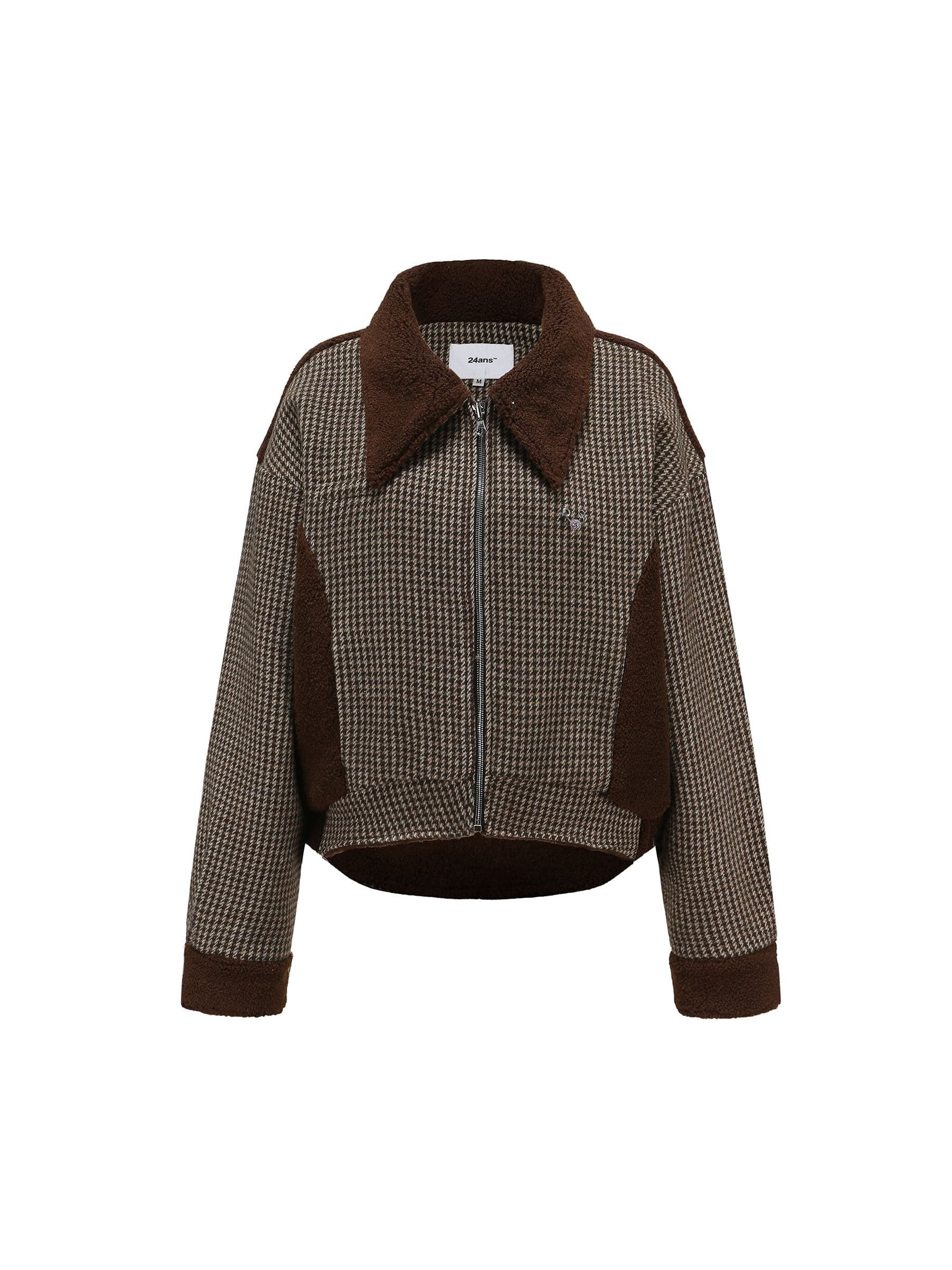 Mature Wool Checkered Jacket & Skirt - chiclara