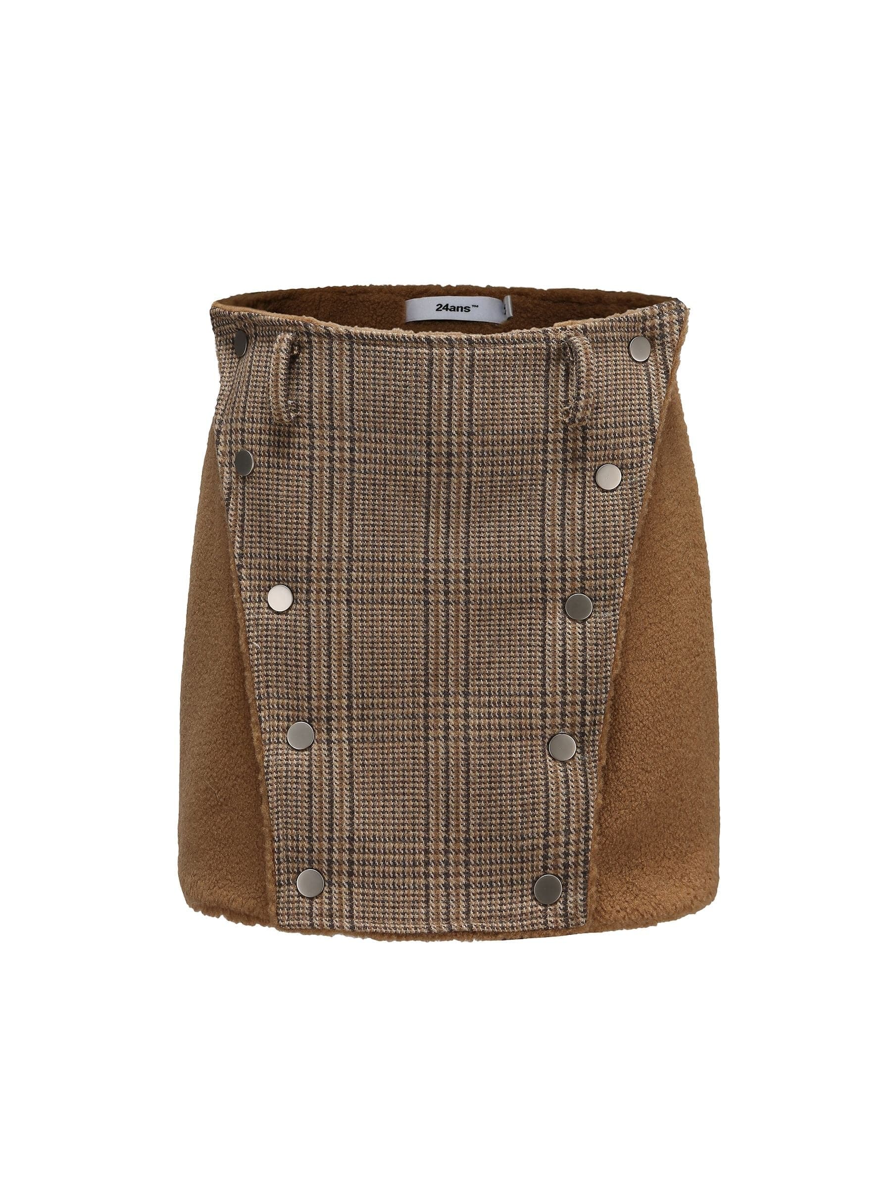 Mature Wool Checkered Jacket & Skirt - chiclara