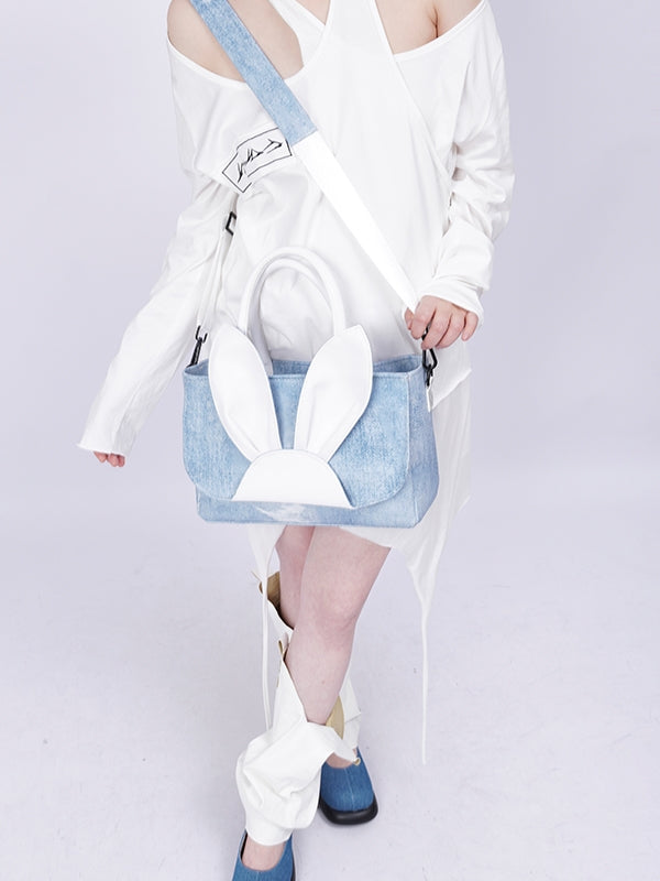 Square Compact Rabbit Handbag - chiclara