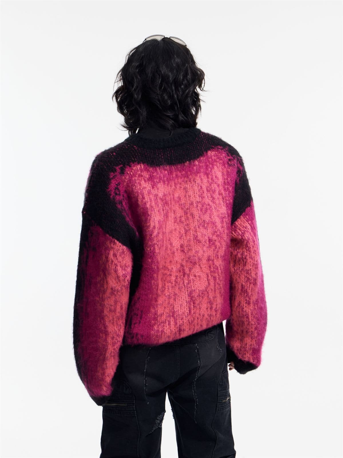 Magenta Ombre Sweater - chiclara