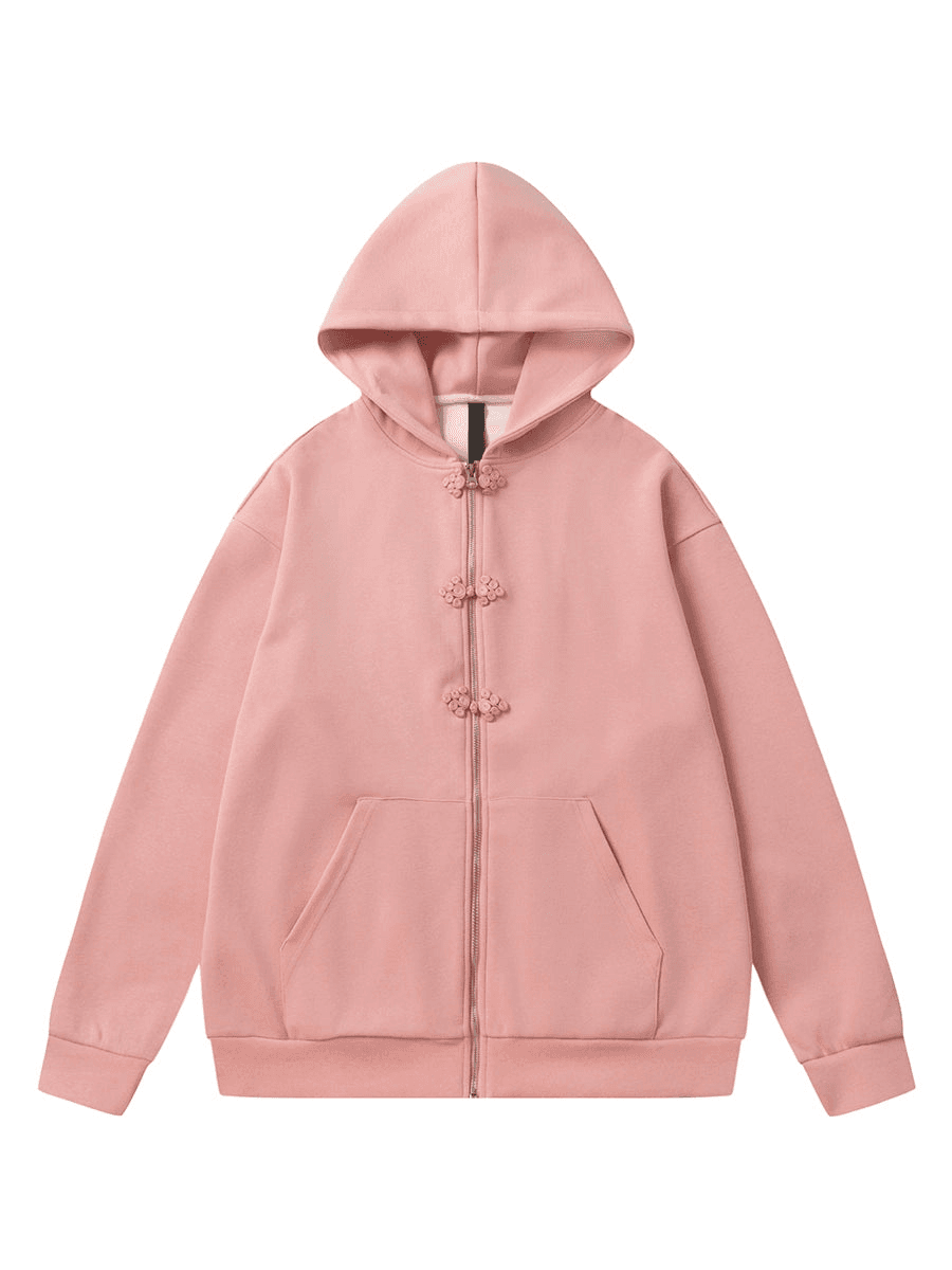 Cozy Buttoned Knit Hoodie - chiclara