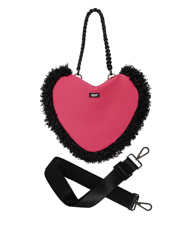 Elegant Heart-Shaped Shoulder Bag - chiclara