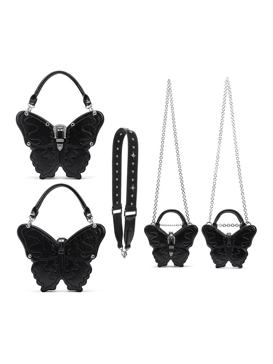 Three-Dimensional Punk Butterfly Shape Bag - chiclara