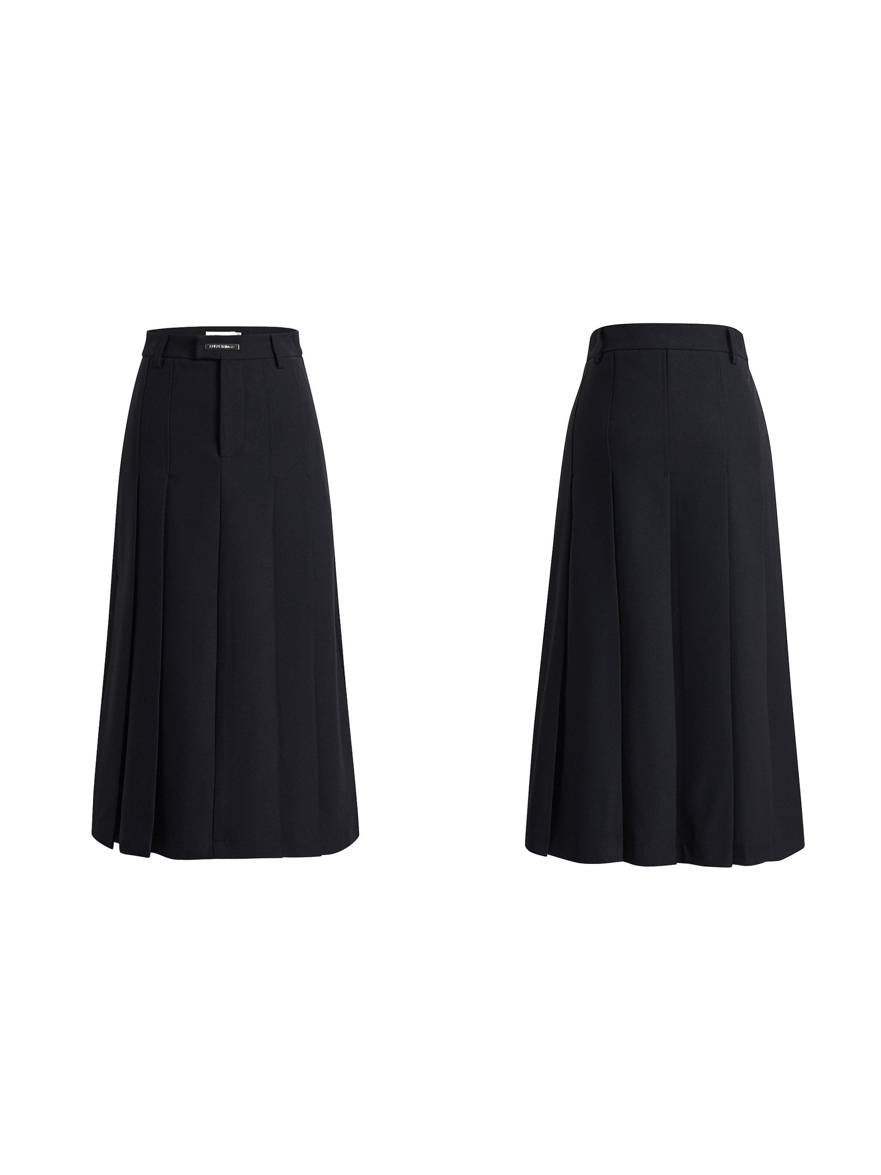 Elegant Pleated Maxi Skirt - chiclara