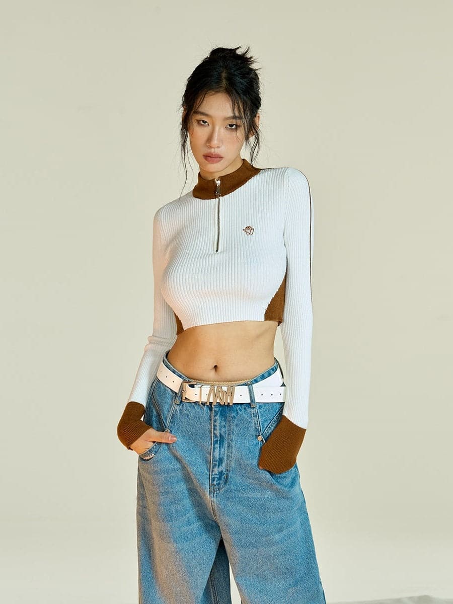 Cropped Wool Knitted Top - chiclara