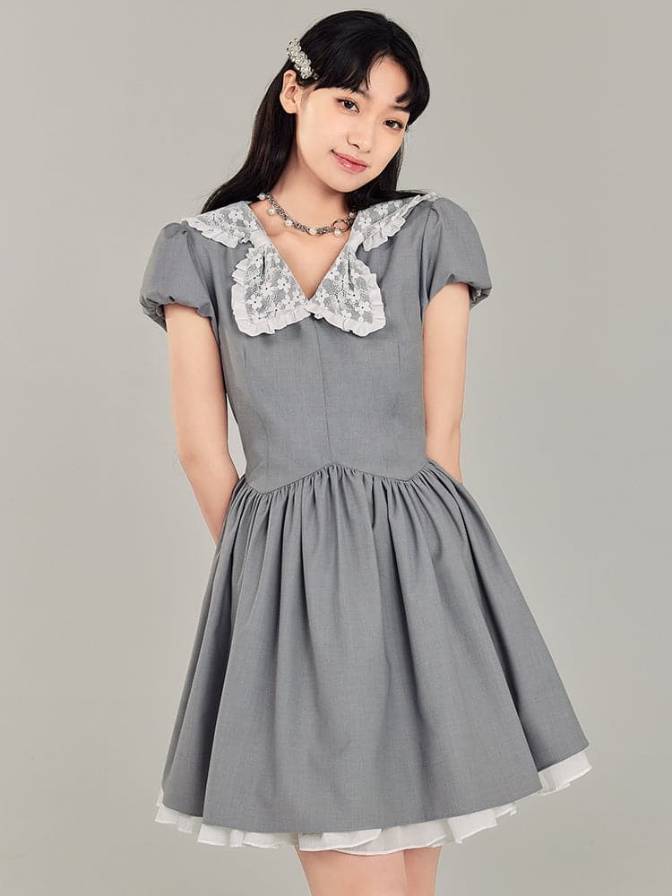 Dainty Bow Waist Dress - chiclara