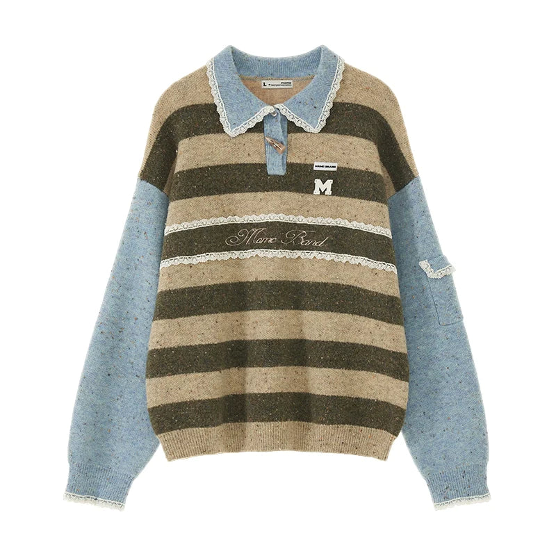 Pullover Polo Sweater - chiclara