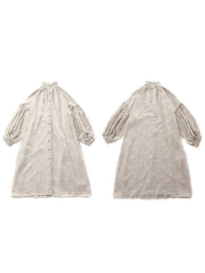 Elegant French Lace Cotton Linen Dress - chiclara