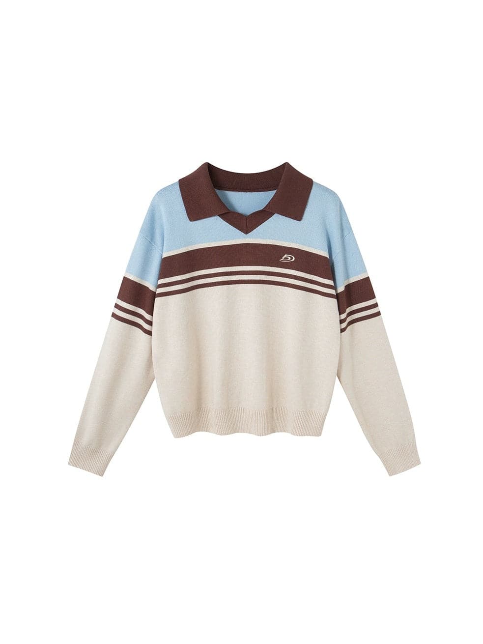 Contrast Border College Polo Top - chiclara