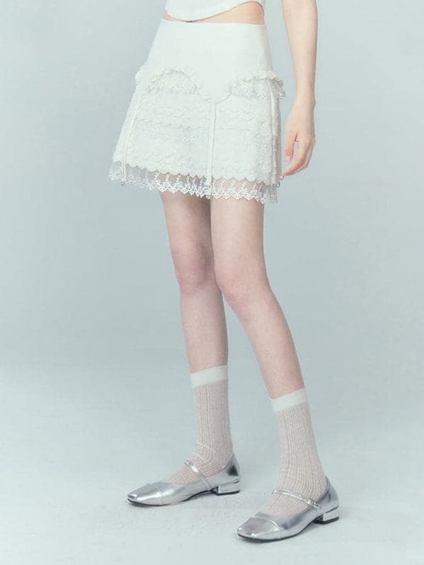 Layered Lace Skirt - chiclara