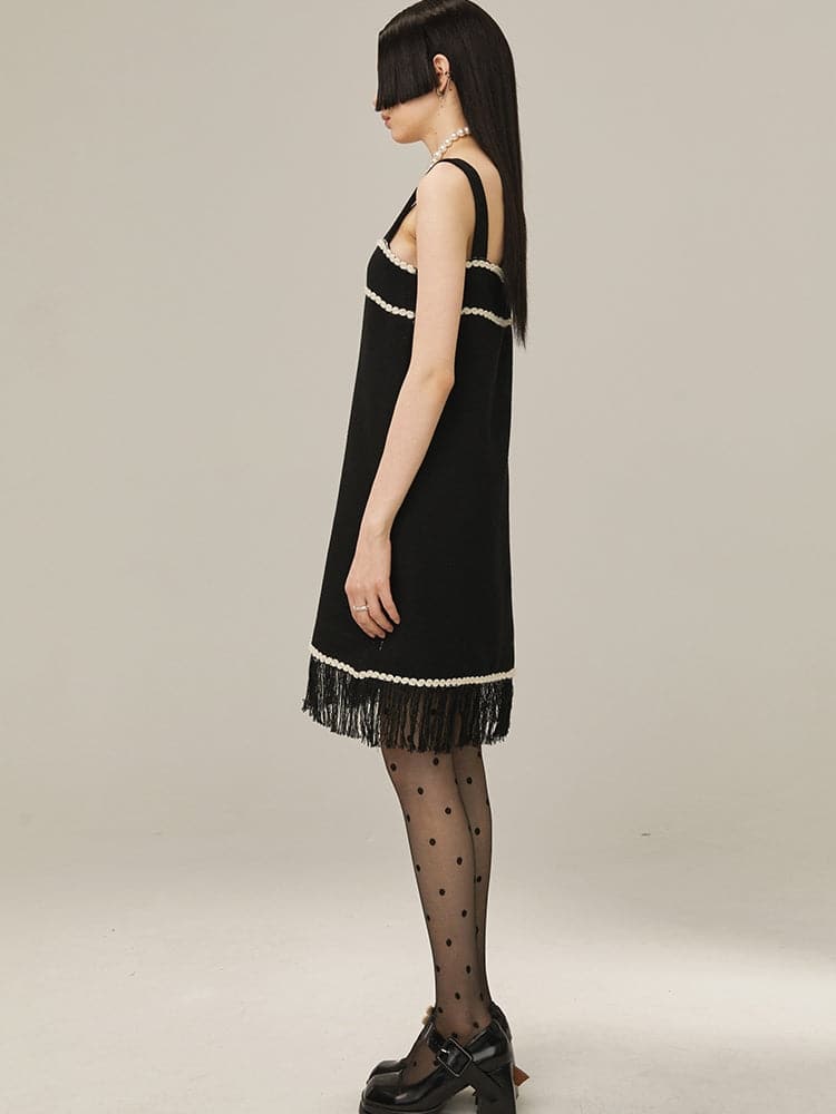 Black Retro Short Dress - chiclara
