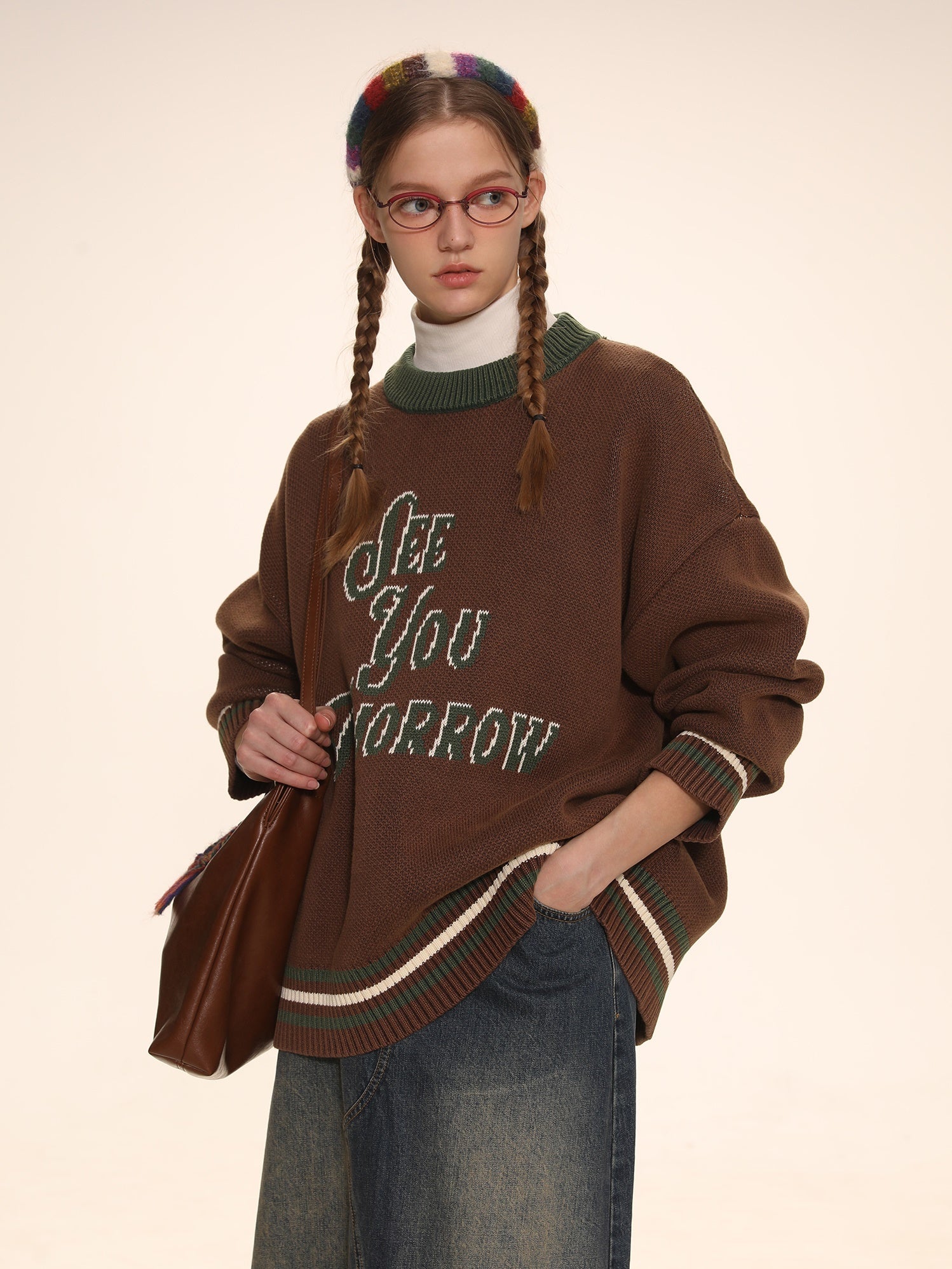 Vintage University Knit Sweater - chiclara