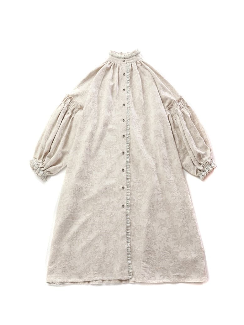 Elegant French Lace Cotton Linen Dress - chiclara