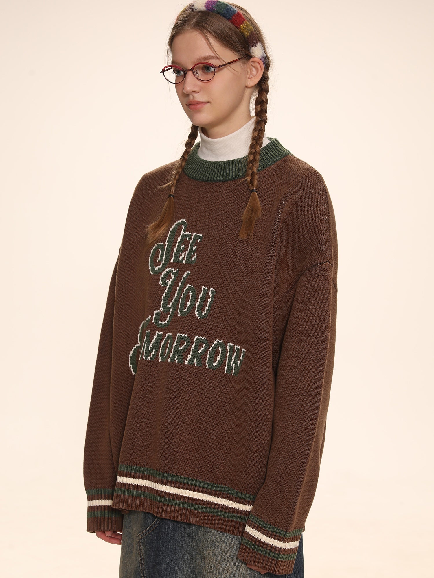 Vintage University Knit Sweater - chiclara