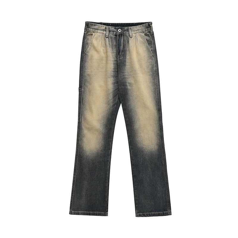 Wasteland Yellow Wide-Straight Jeans - chiclara