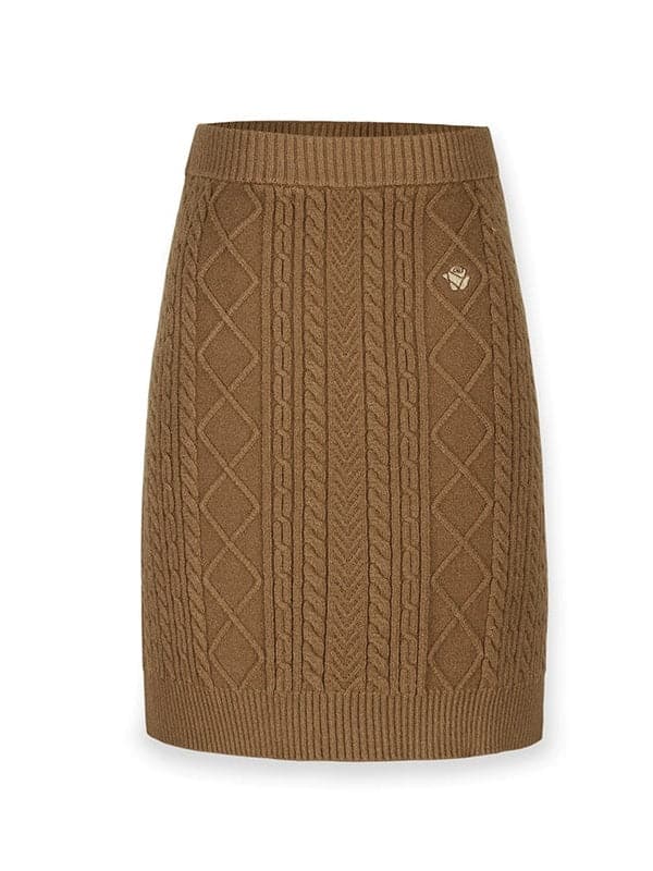 Cable Knitted Skirt - chiclara