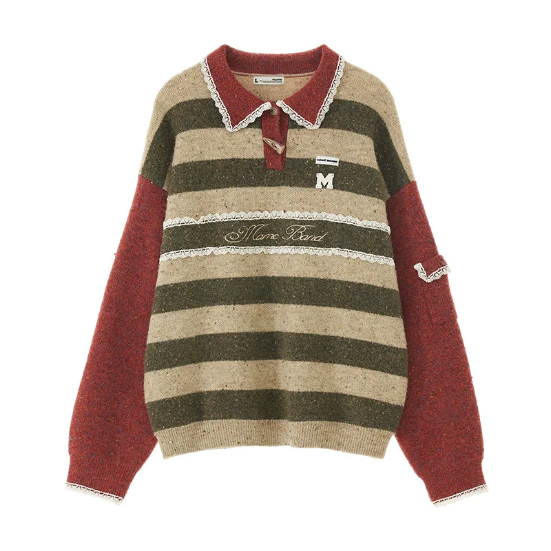 Pullover Polo Sweater - chiclara