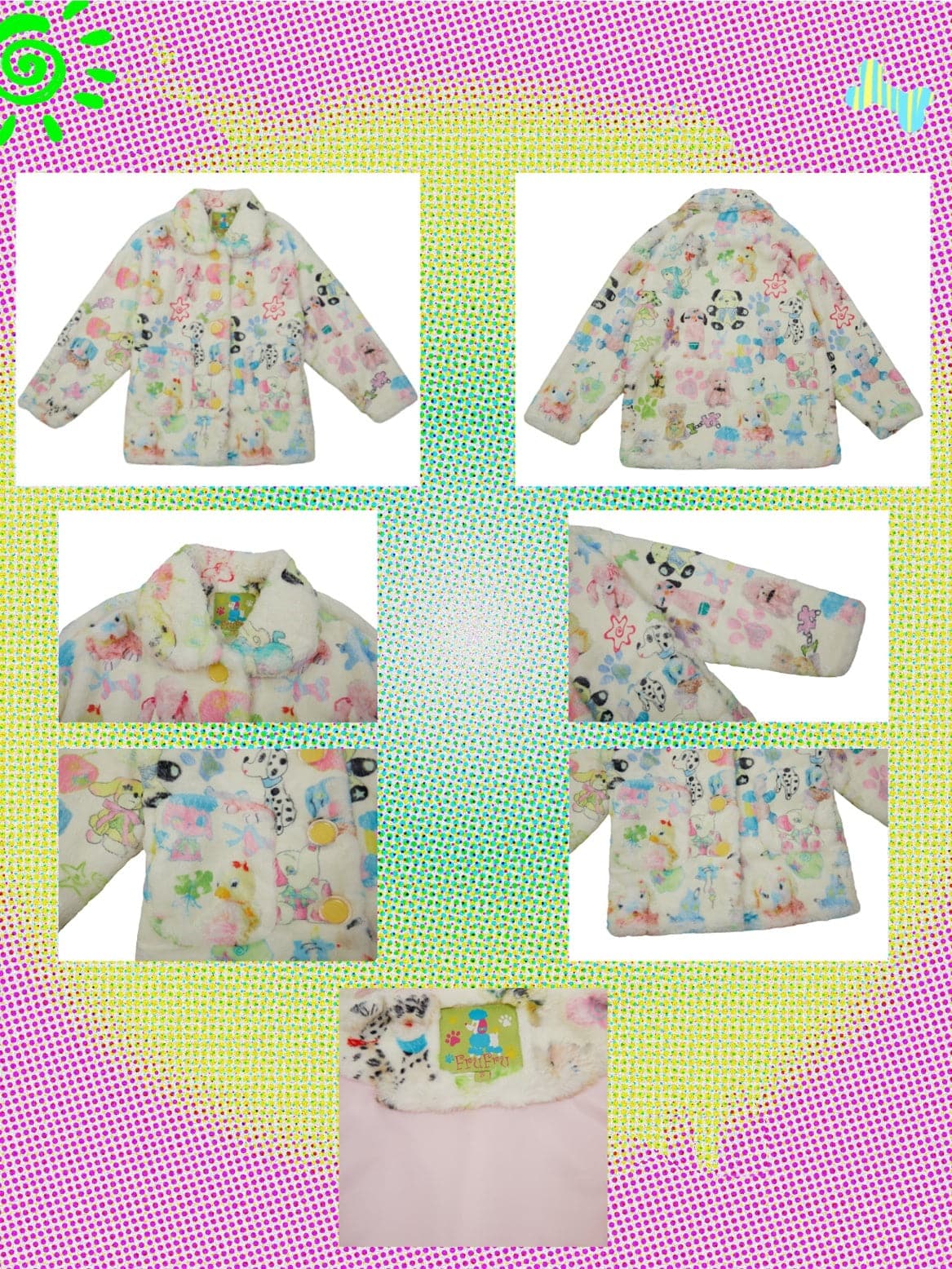 Printed Plush Warm Jacket - chiclara