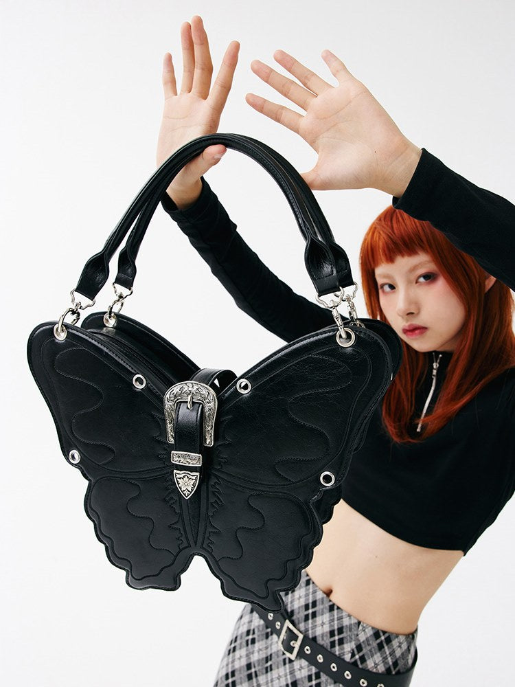 Three-Dimensional Punk Butterfly Shape Bag - chiclara