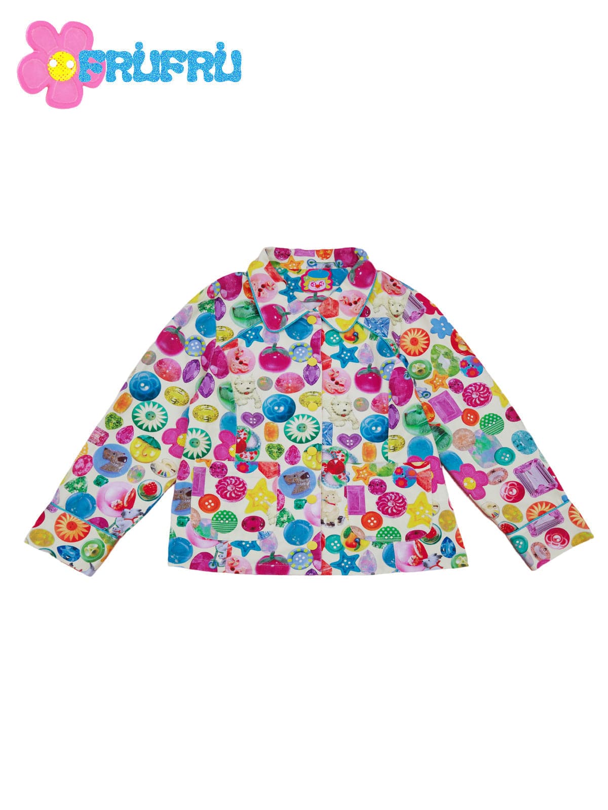 Print Raglan Sleeve Jacket - chiclara